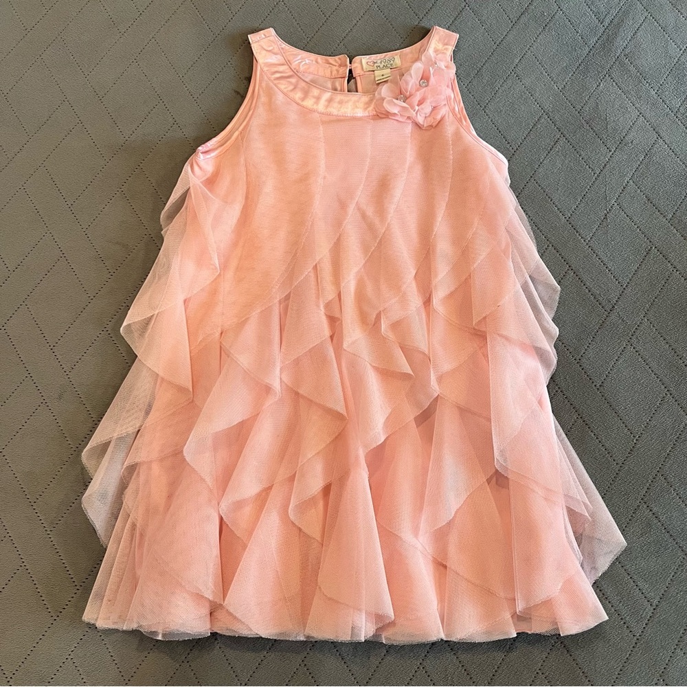 The Children’s Place Pink fancy Tulle Ruffle Dress